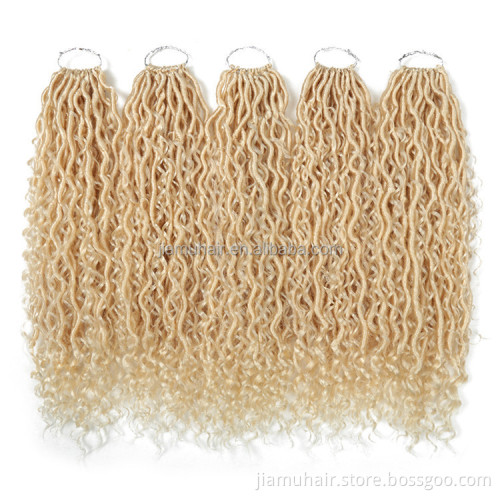 river goddess locs crochet hair pre-looped synthetic crochet braids twist braiding goddess faux locs hair